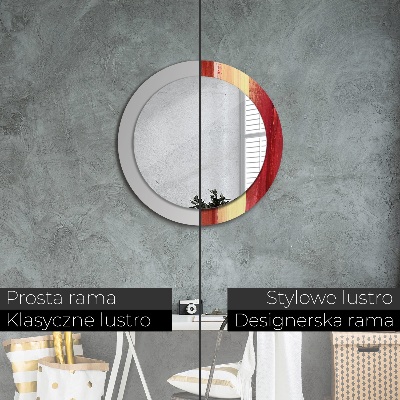 Miroir rond imprimé Peinture abstraite