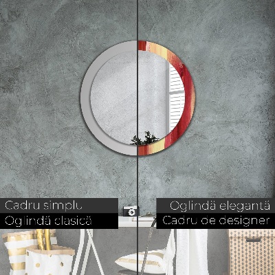Miroir rond imprimé Peinture abstraite