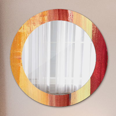 Miroir rond imprimé Peinture abstraite