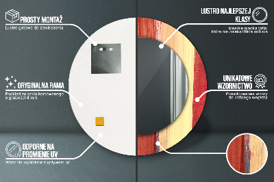 Miroir rond imprimé Peinture abstraite