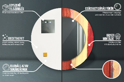 Miroir rond imprimé Peinture abstraite
