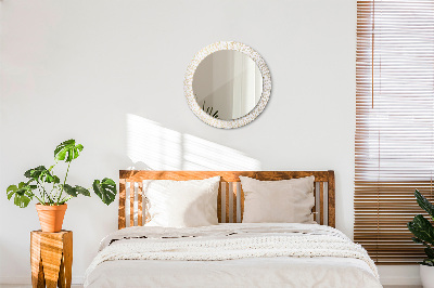 Miroir rond avec décoration Mandala indien