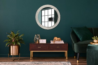 Miroir rond avec décoration Mandala indien