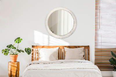 Miroir rond avec décoration Mandala indien
