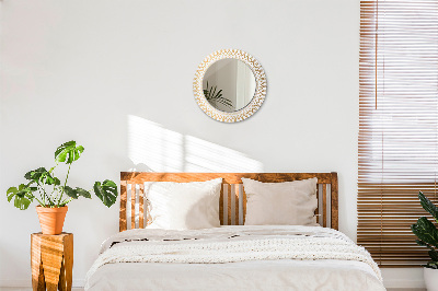 Miroir rond avec décoration Mandala indien