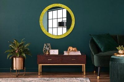 Miroir rond imprimé Motif citron