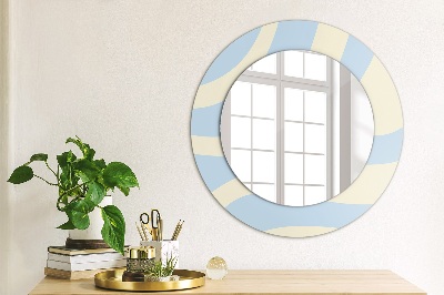 Miroir rond avec décoration Forme abstraite