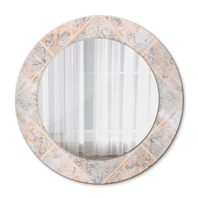 Miroir rond avec décoration Mosaïque minable