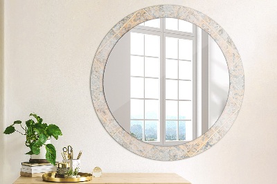 Miroir rond avec décoration Mosaïque minable