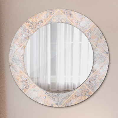 Miroir rond avec décoration Mosaïque minable