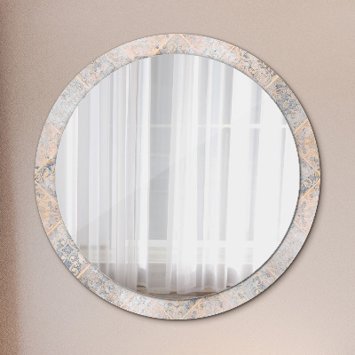 Miroir rond avec décoration Mosaïque minable