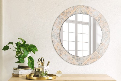 Miroir rond avec décoration Mosaïque minable