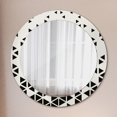Miroir rond avec décoration Géométrique abstrait