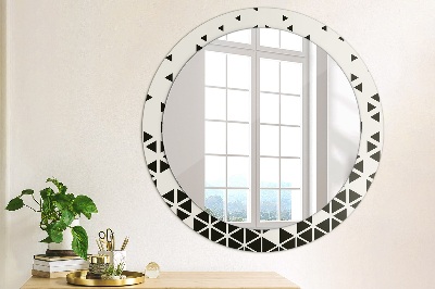 Miroir rond avec décoration Géométrique abstrait