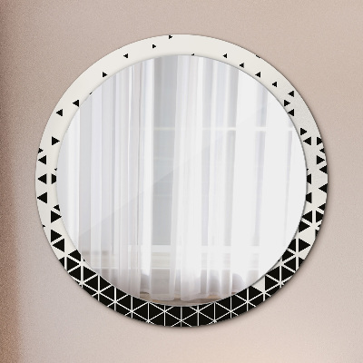 Miroir rond avec décoration Géométrique abstrait