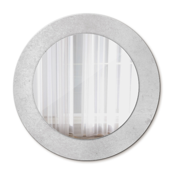 Miroir rond imprimé Texture du béton
