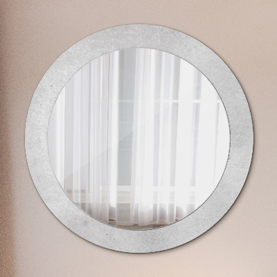 Miroir rond imprimé Texture du béton