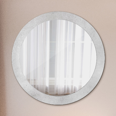 Miroir rond imprimé Texture du béton