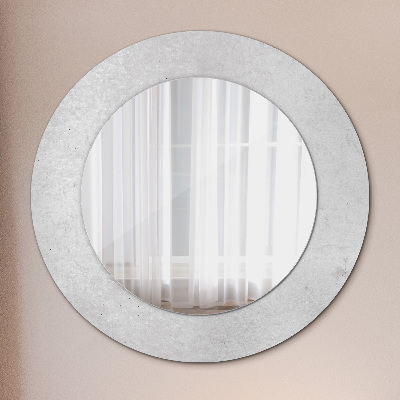Miroir rond imprimé Texture du béton