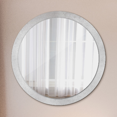 Miroir rond imprimé Texture du béton