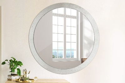 Miroir rond imprimé Texture du béton