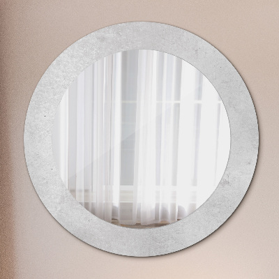 Miroir rond imprimé Texture du béton