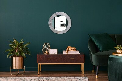 Miroir rond avec décoration Marbre abstrait