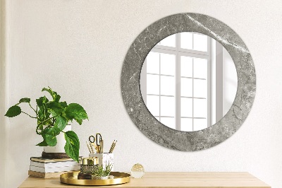 Miroir rond avec décoration Marbre rustique