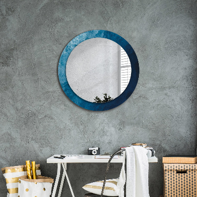 Miroir rond avec décoration Art abstrait