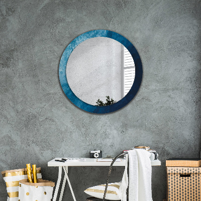 Miroir rond avec décoration Art abstrait