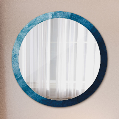 Miroir rond avec décoration Art abstrait