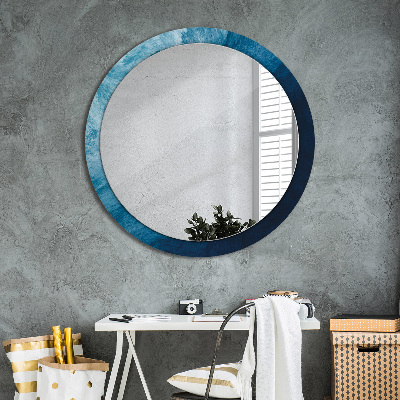 Miroir rond avec décoration Art abstrait