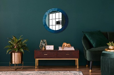 Miroir rond avec décoration Art abstrait
