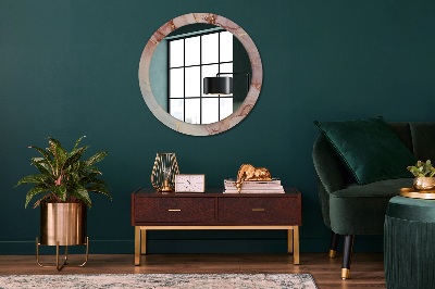 Miroir rond avec décoration Fluide abstrait