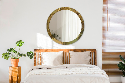 Miroir rond imprimé Tourbillons métalliques