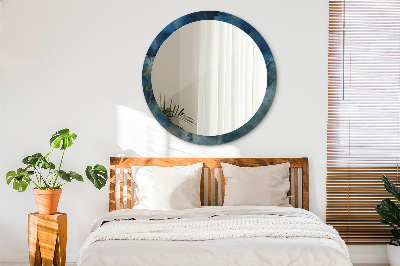 Miroir rond avec décoration Marbre onyx