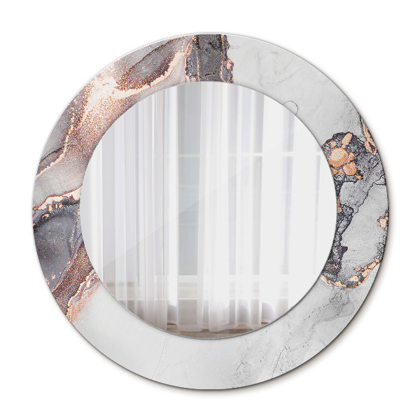 Miroir rond imprimé Fluide abstrait