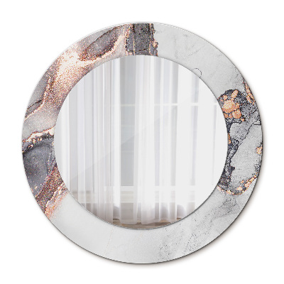 Miroir rond imprimé Fluide abstrait