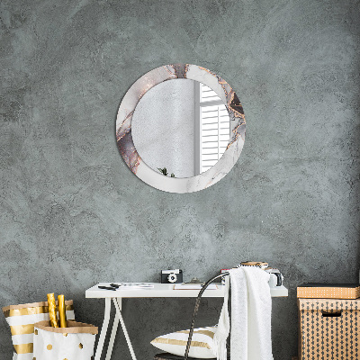 Miroir rond imprimé Fluide abstrait