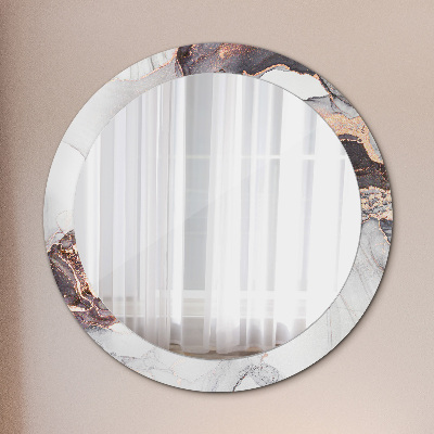 Miroir rond imprimé Fluide abstrait
