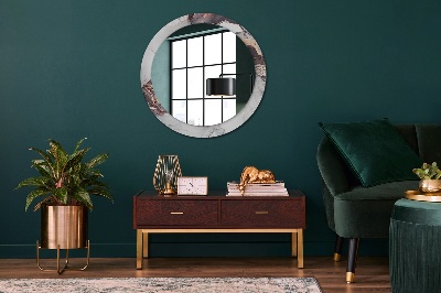 Miroir rond imprimé Fluide abstrait