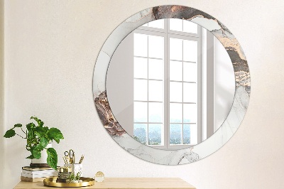 Miroir rond imprimé Fluide abstrait