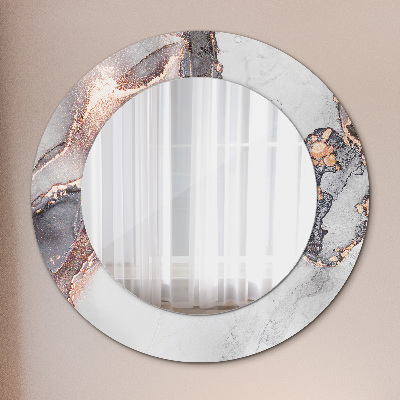 Miroir rond imprimé Fluide abstrait