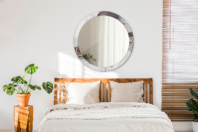 Miroir rond imprimé Fluide abstrait
