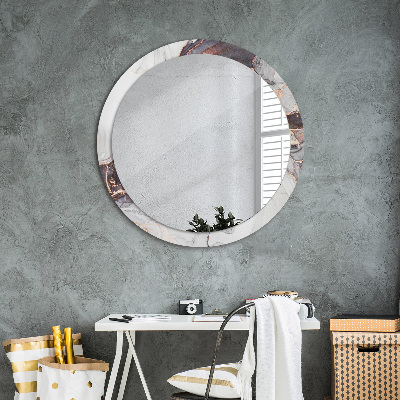 Miroir rond imprimé Fluide abstrait