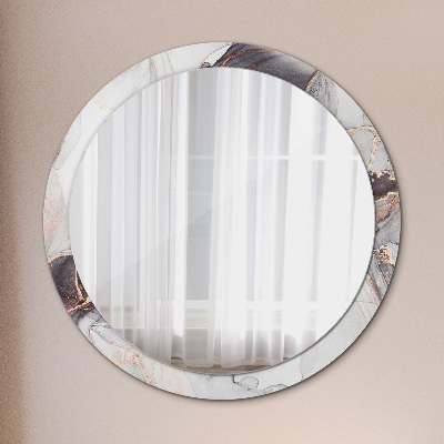 Miroir rond imprimé Fluide abstrait