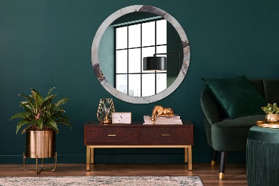 Miroir rond imprimé Fluide abstrait