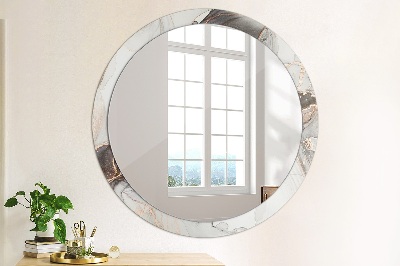 Miroir rond imprimé Fluide abstrait