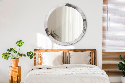 Miroir rond imprimé Fluide abstrait