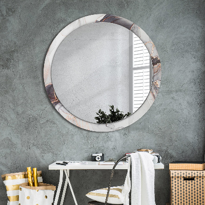 Miroir rond imprimé Fluide abstrait